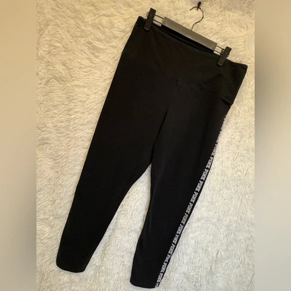 PINK Victoria's Secret High Rise Leggings | Logo Side Stripe | Athletic | XL - Picture 5 of 17